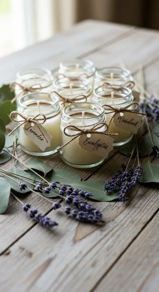 DIY Candles in Mini Jars