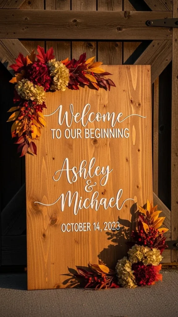 Wooden Welcome Signs