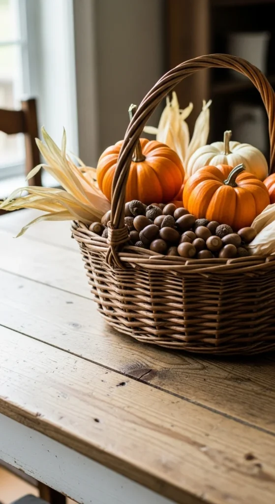 Pumpkin Basket Centerpiece