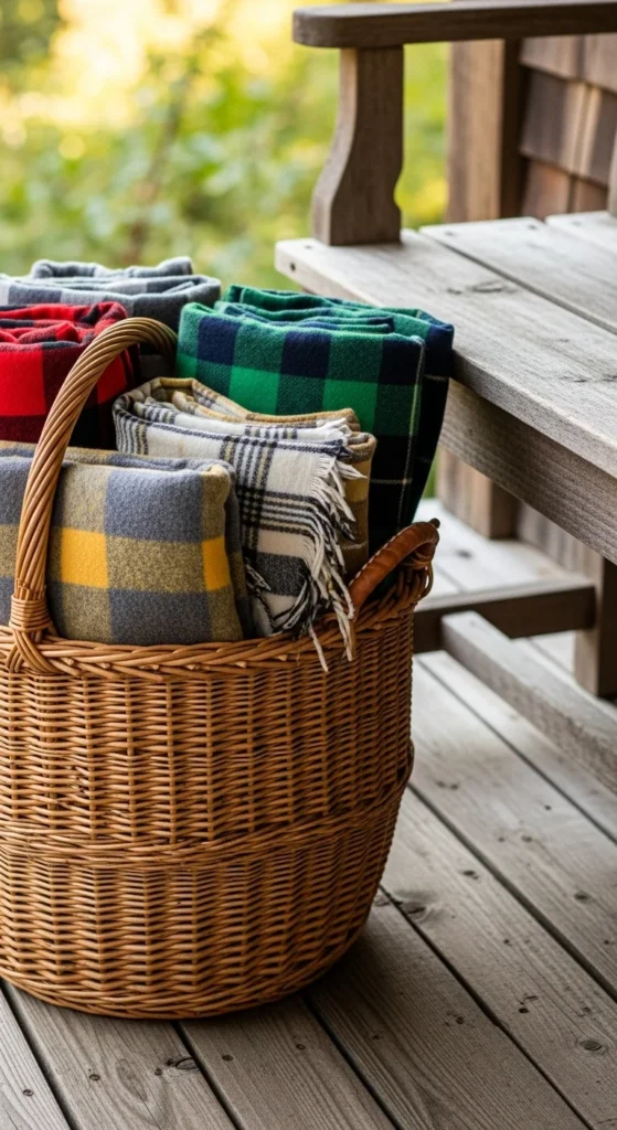 Flannel Blanket Basket