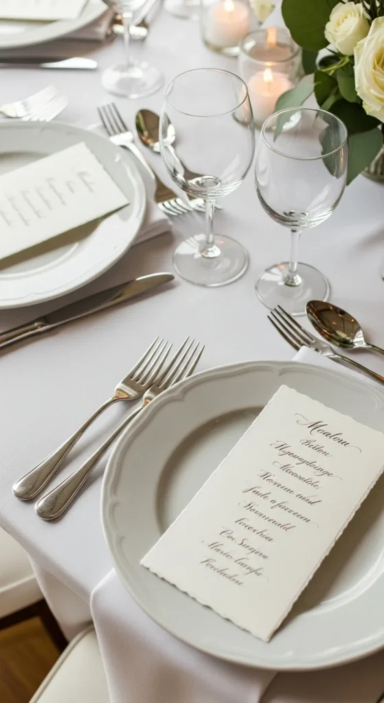 Handwritten Menu Cards