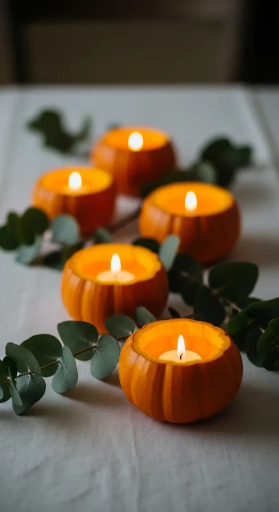 Pumpkin Candle Holders