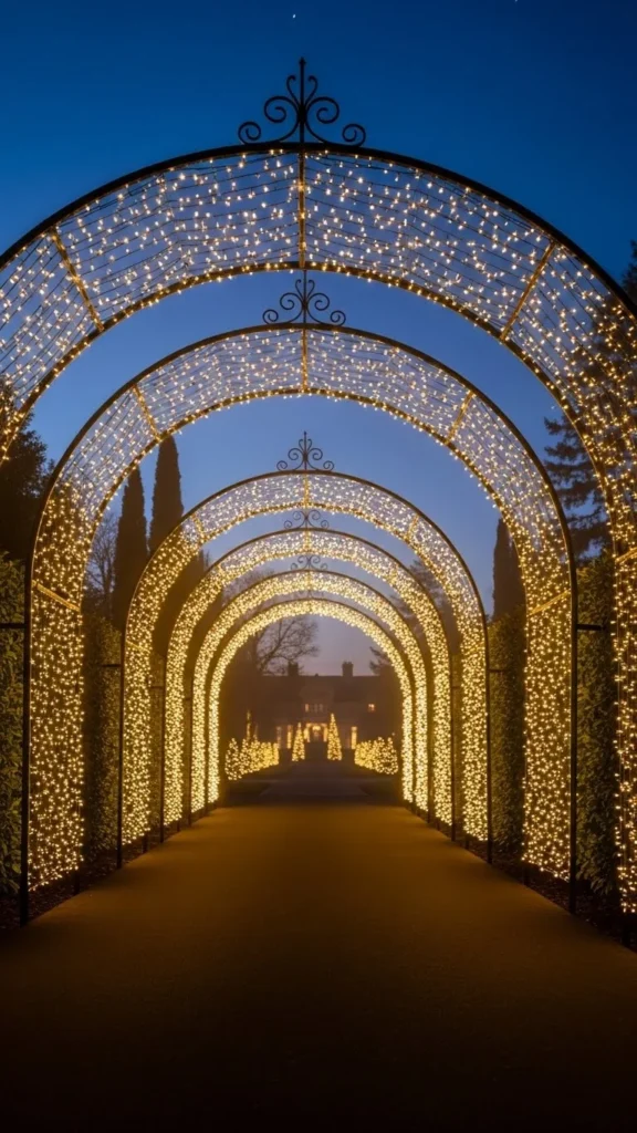 Driveway Tunnel of Light