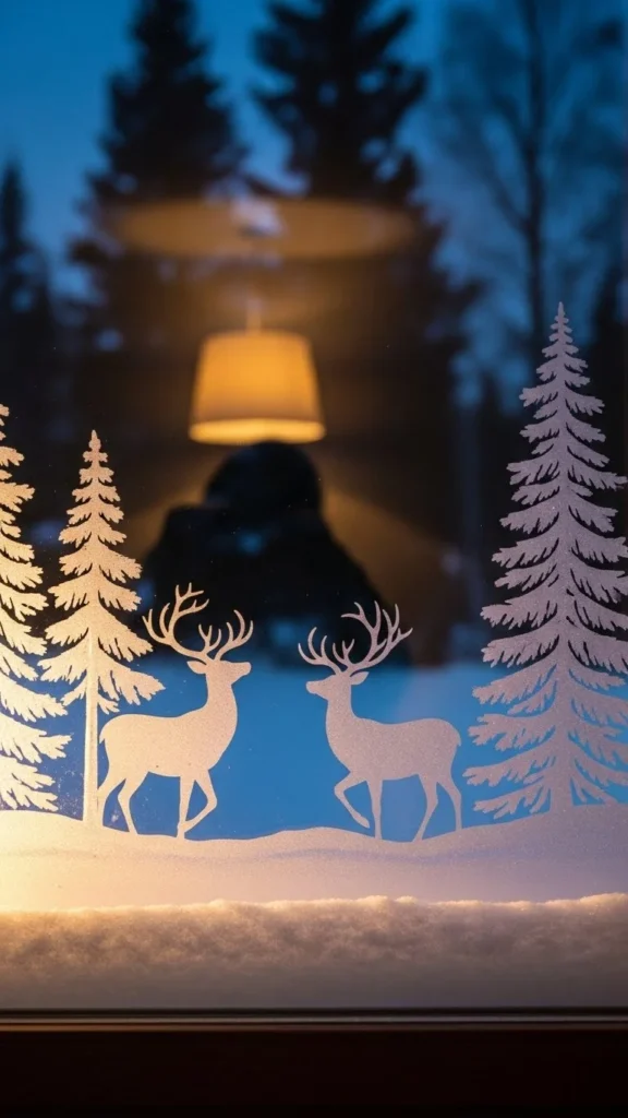 Frosted Window Silhouettes