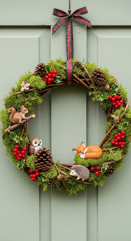 Winter Woodland Animal Wreath