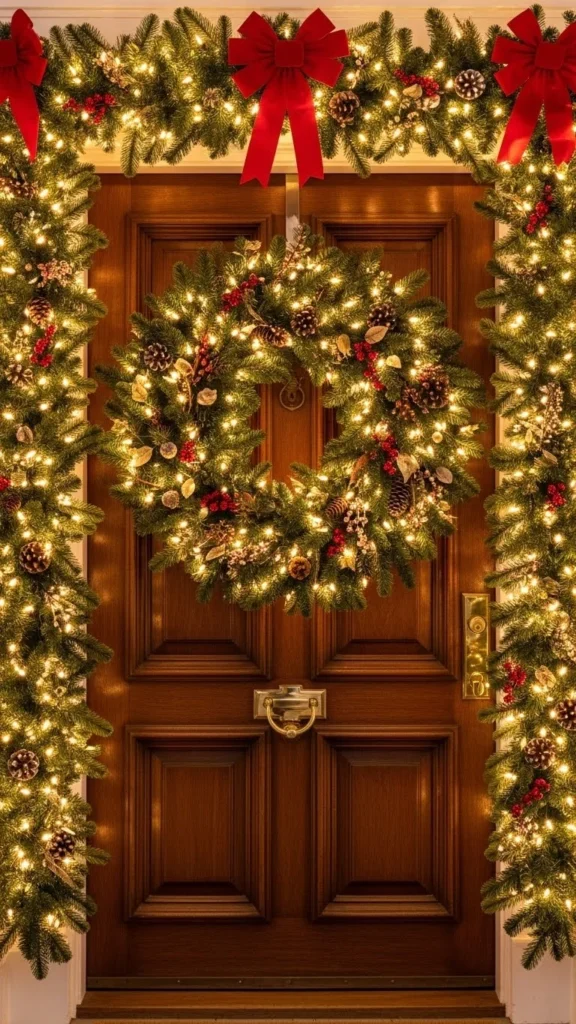 Light-Up Wreath Wall