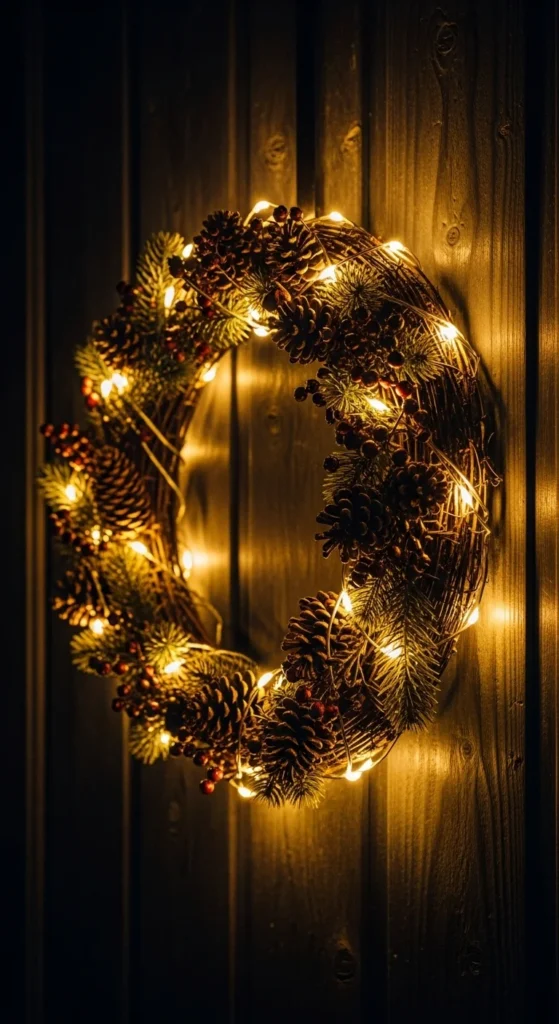 Twinkling Light Wreath