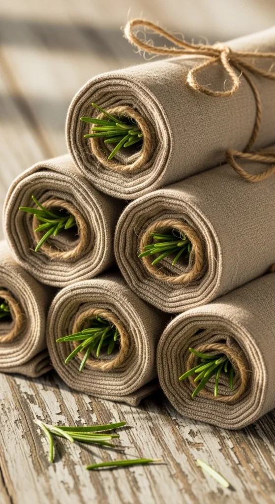 Linen Napkins with Twine