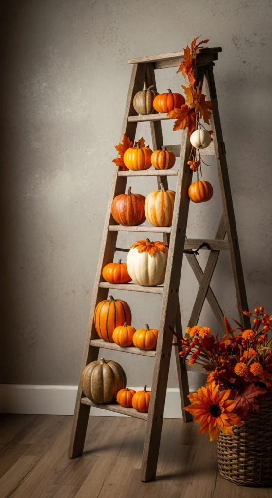 Rustic Ladder Decor