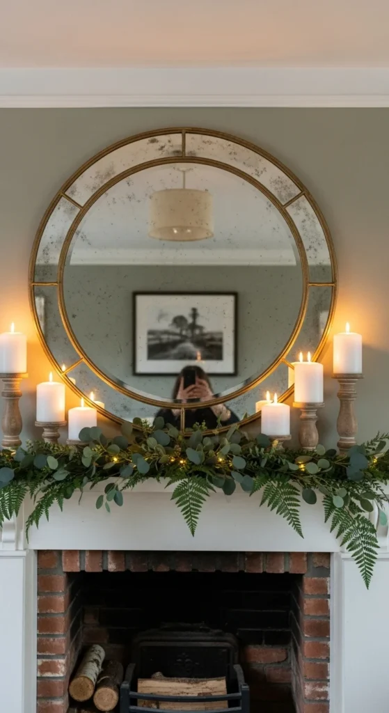 Minimalist Mirror Mantel