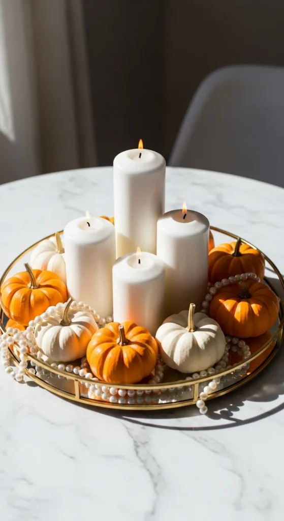 Pumpkin Mirror Tray