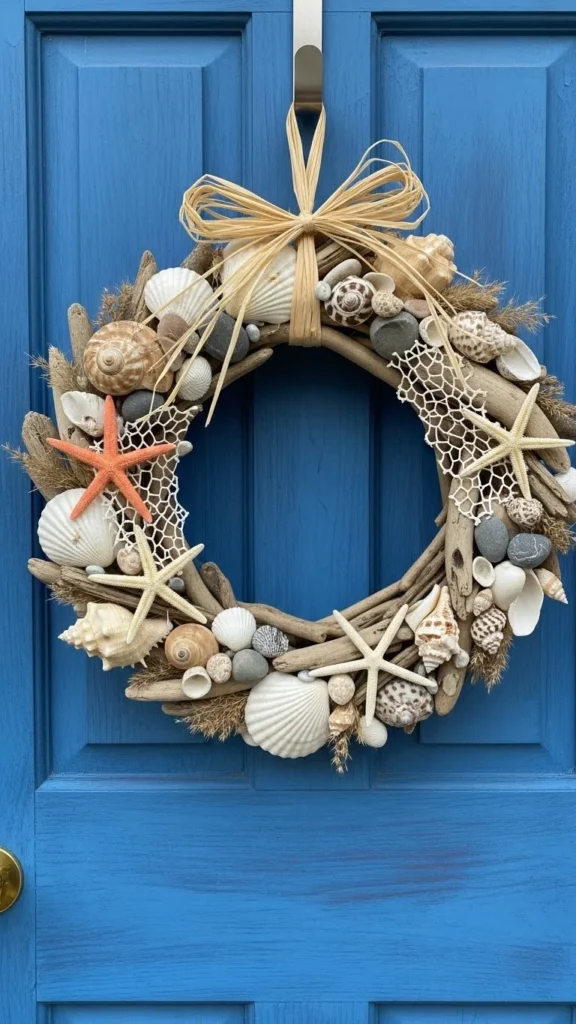 Coastal Seashell Wreath