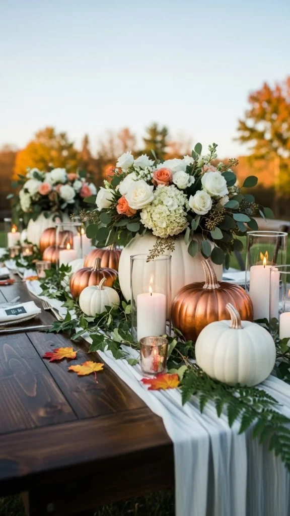 Rustic Pumpkin Centerpieces