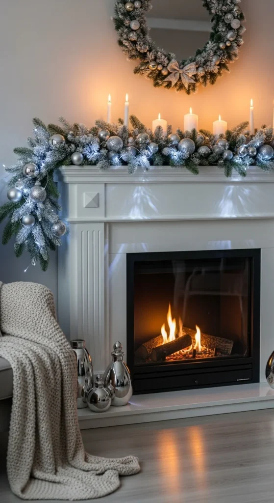 Winter Wonderland White Mantel