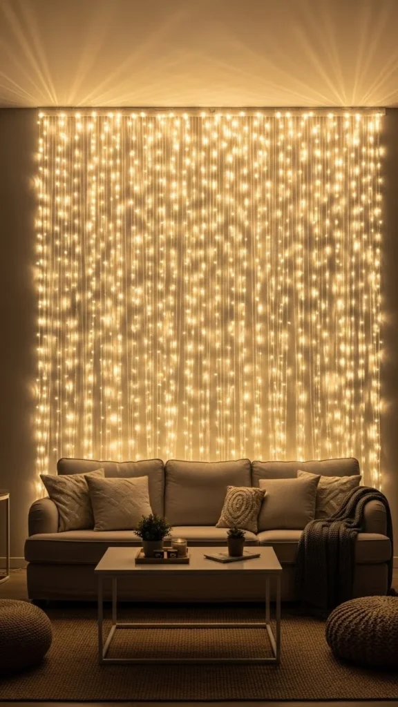 Christmas Light Curtain