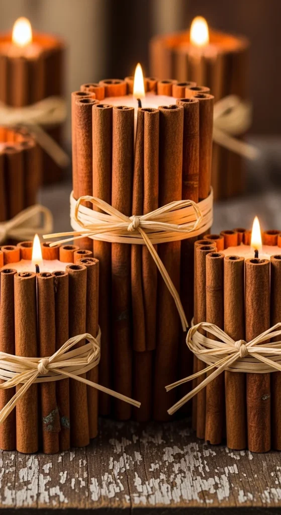 Cinnamon Candle Holders