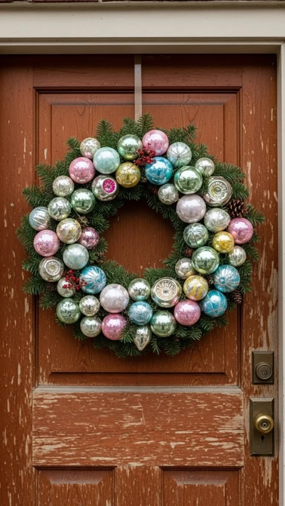 Vintage Ornament Wreath