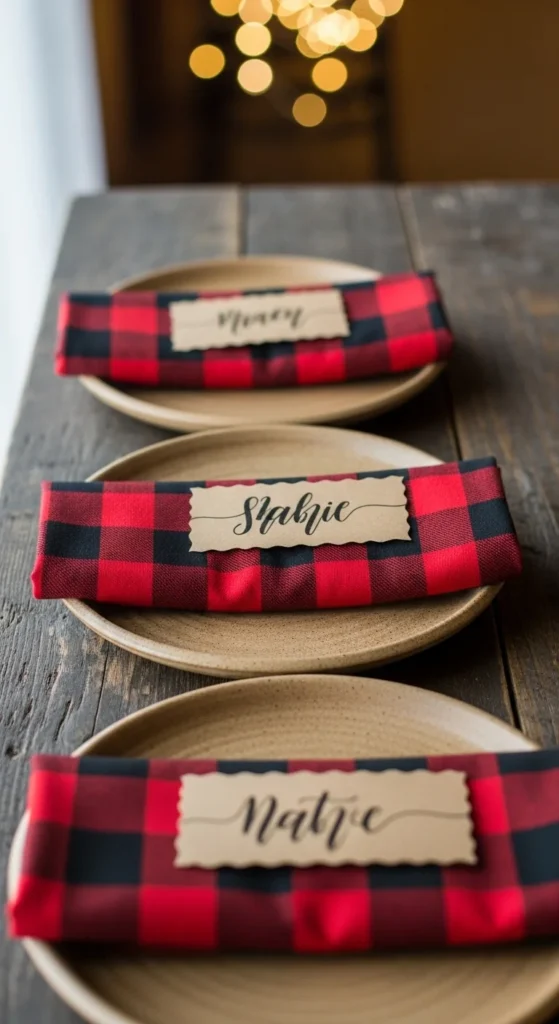 Plaid Napkins