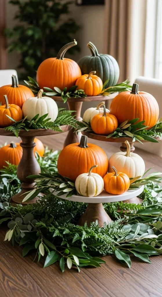 Pumpkin Pedestal Display