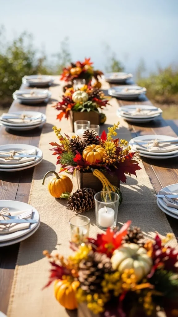 Burlap Table Decor
