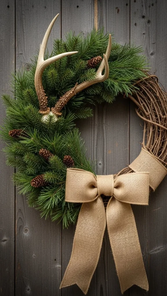  Rustic Antler Wreath