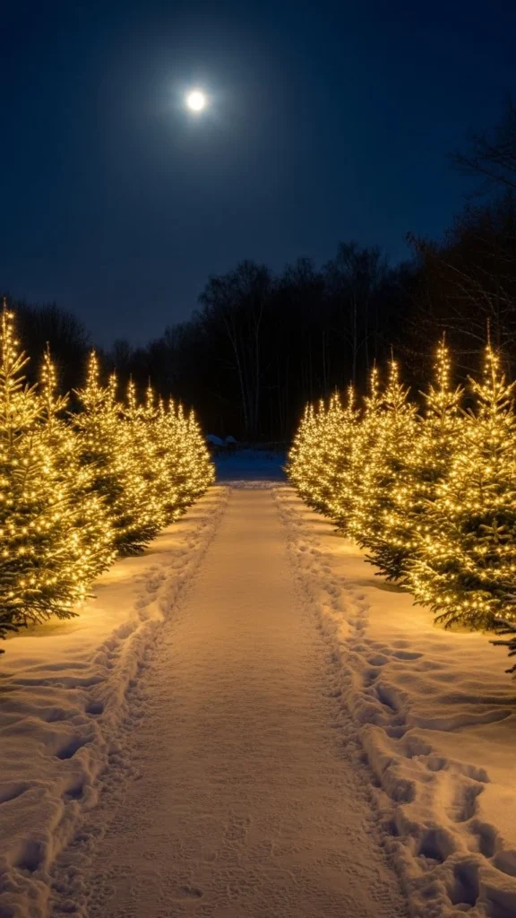 Winter Forest Walkway