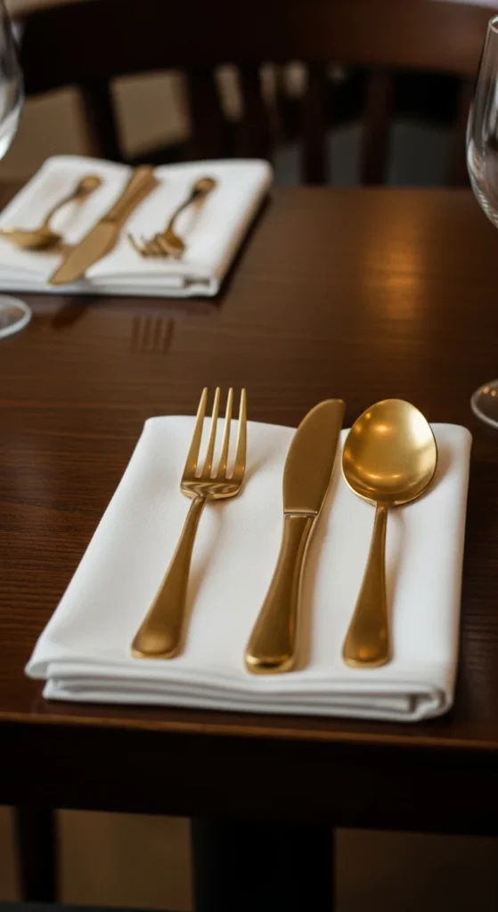 Gold Flatware Glam