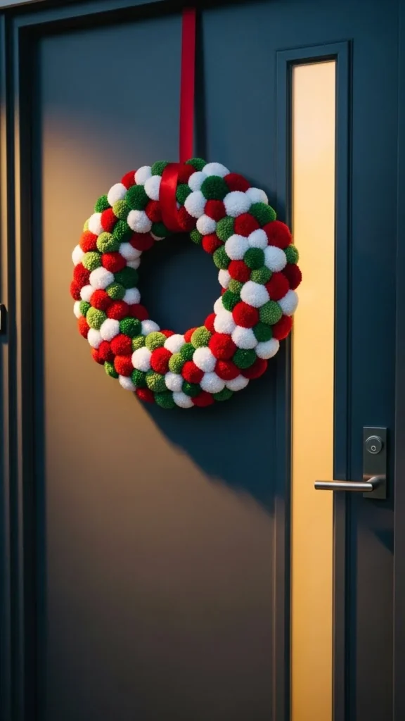 Felt Pom-Pom Wreath