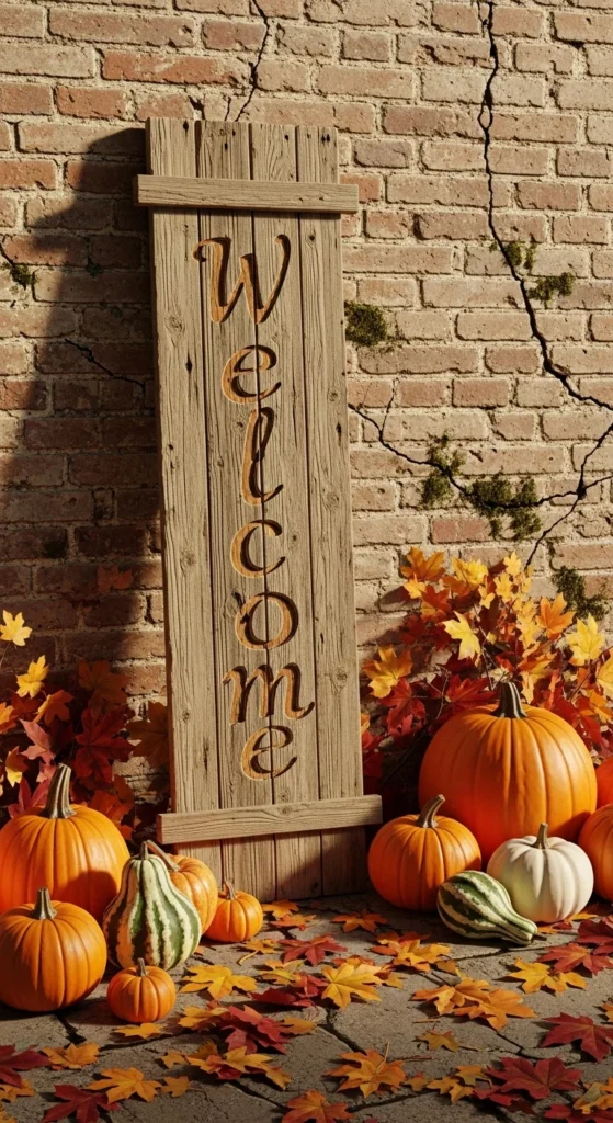 Wooden Welcome Sign