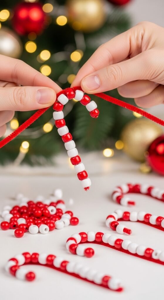 Beaded Candy Canes