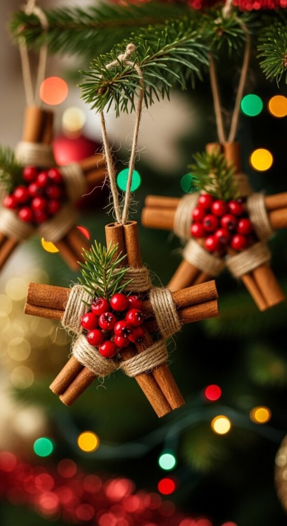 Cinnamon Stick Star Ornaments