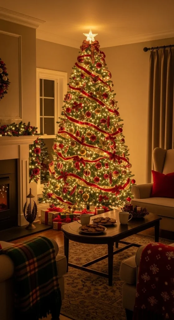 . Classic Red and Gold Glam