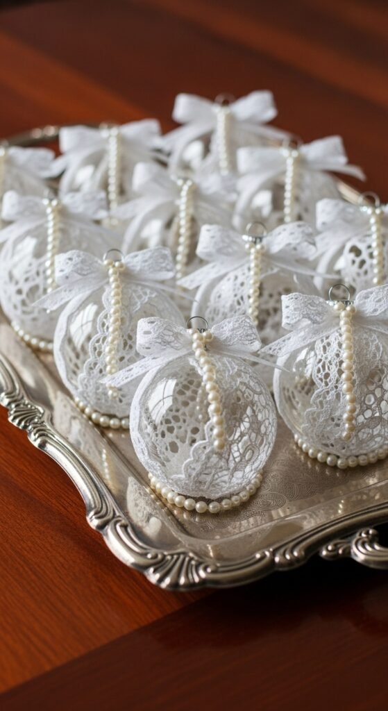 Lace-Covered Baubles