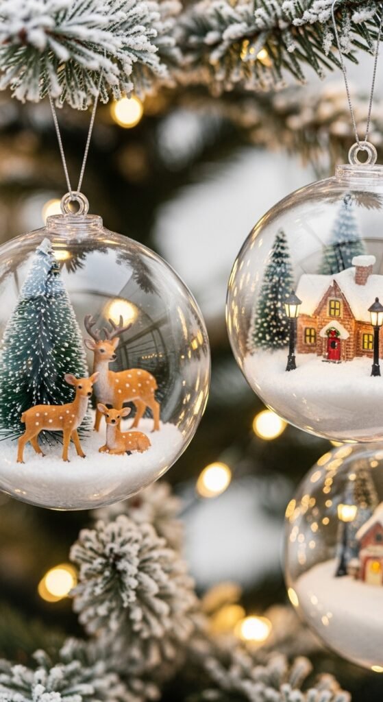 Mini Snow Globe Ornaments
