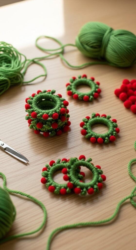 Mini Yarn Wreaths