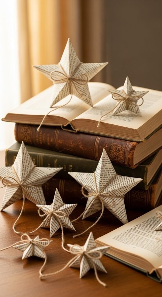 Paper Book Page Stars