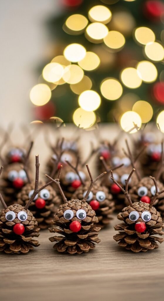 Pinecone Reindeer