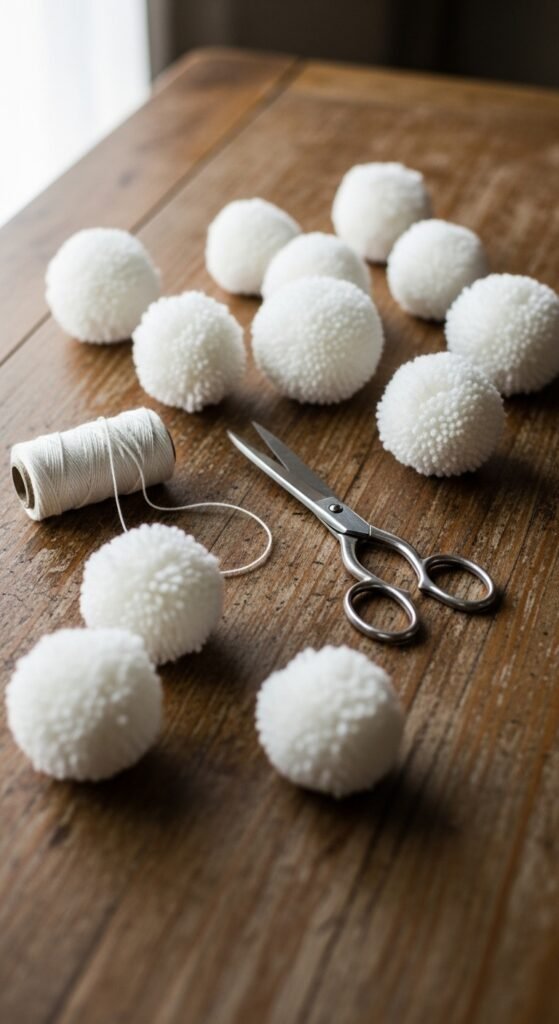 Pom-Pom Snowballs