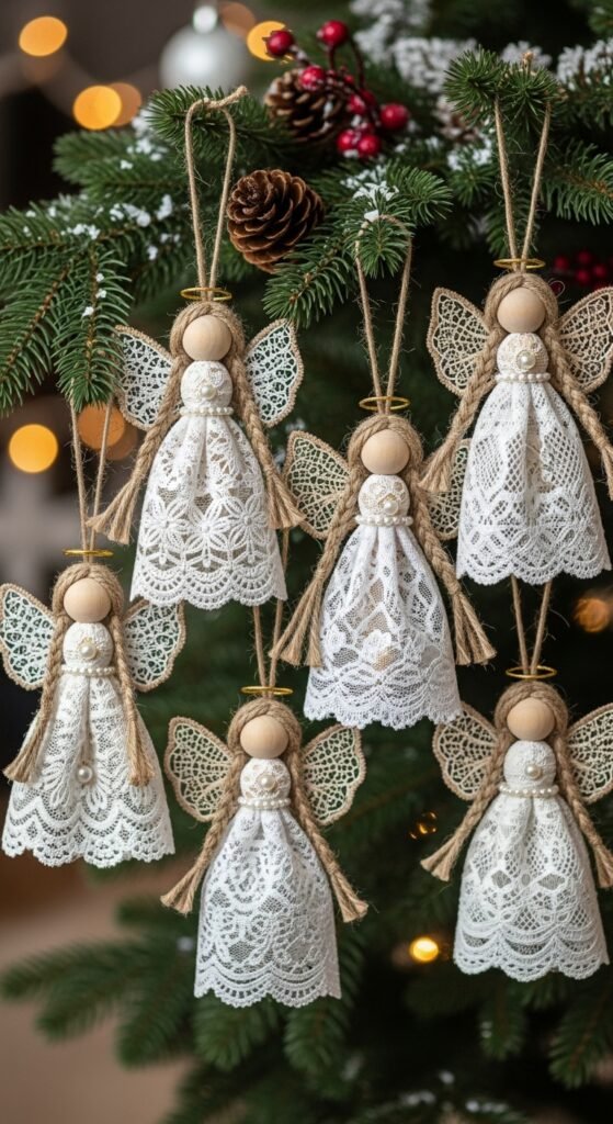 Wooden Bead Angels