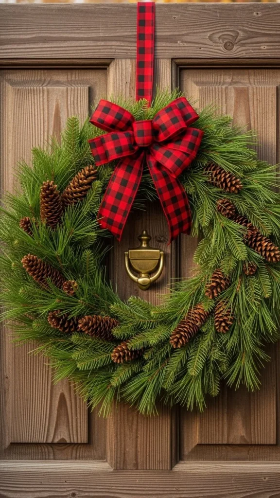 Classic Pinecone and Evergreen Wreath