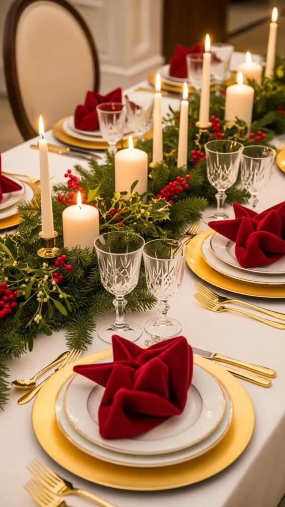 Classic Red and Gold Elegance