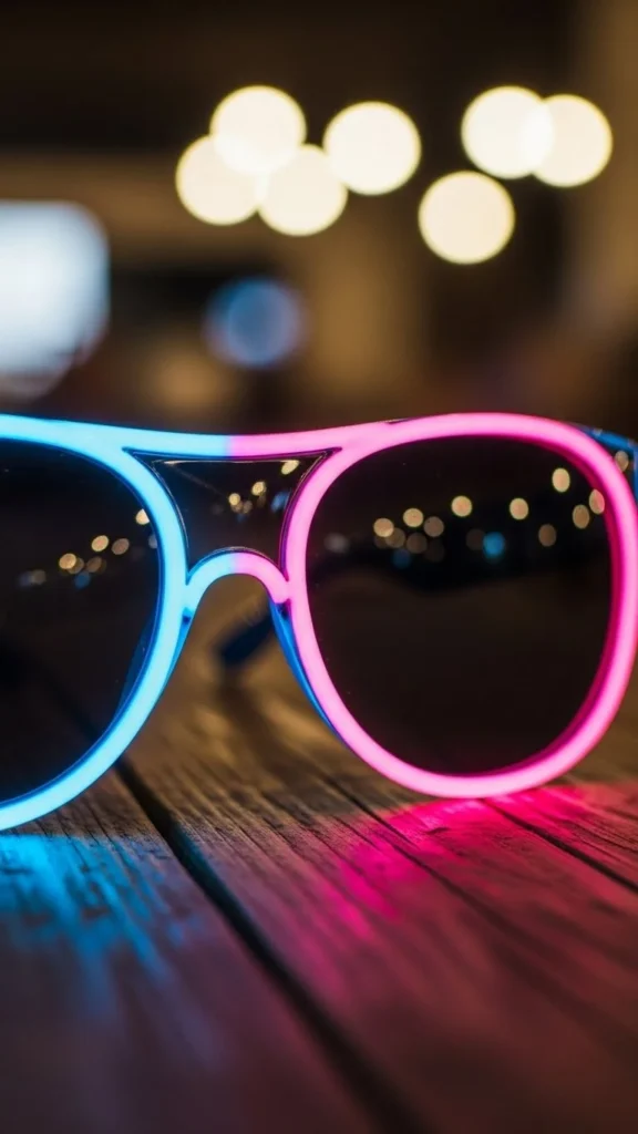 Giant Neon Sunglasses