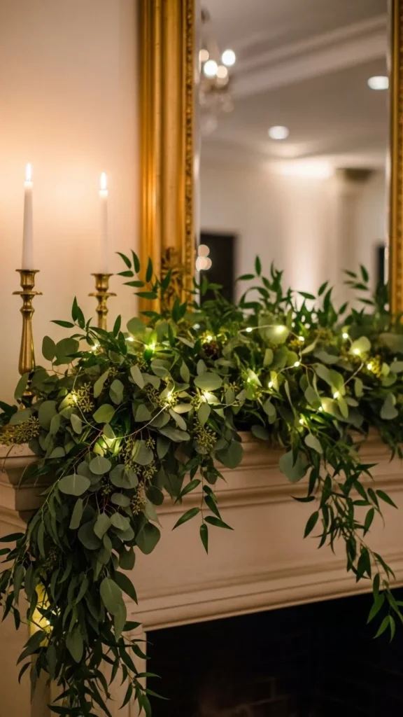 Lush Greenery Mantel Garland