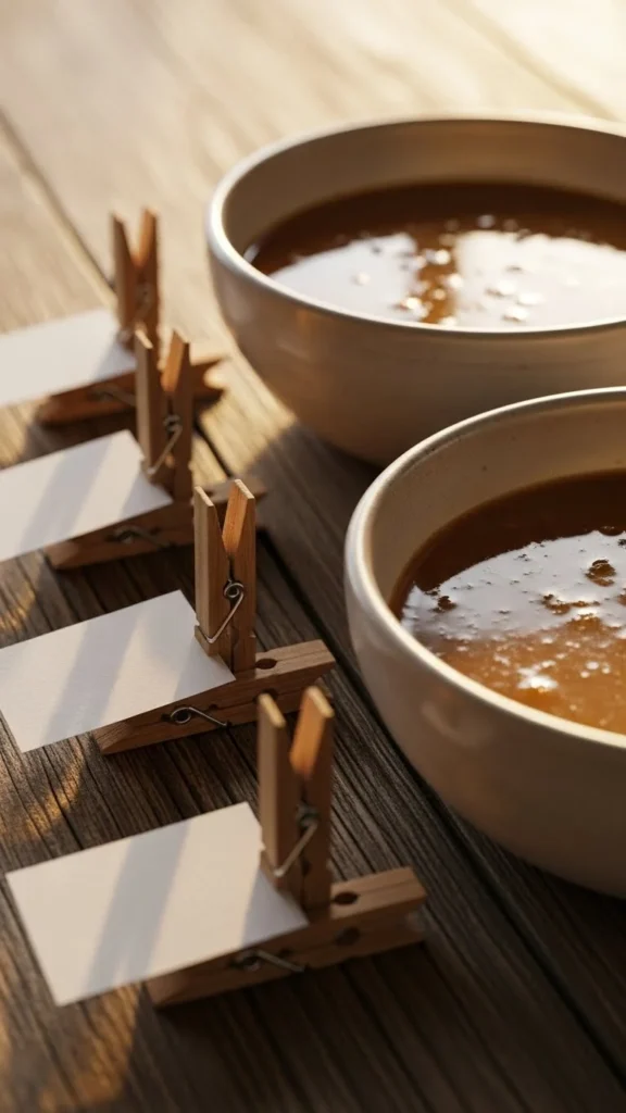 Mini Wooden Clip Labels