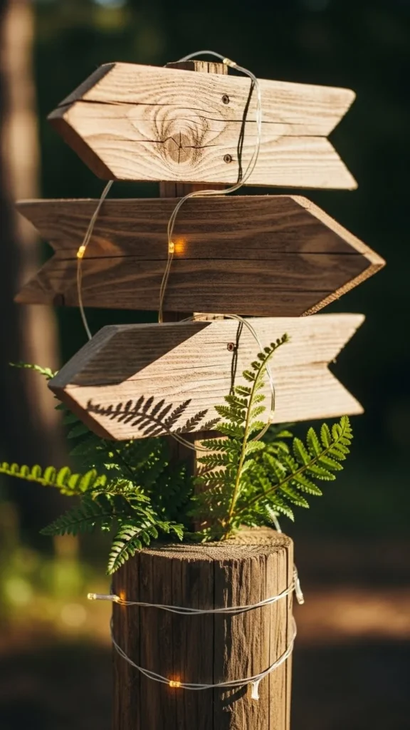 Rustic Wooden Arrow Signs