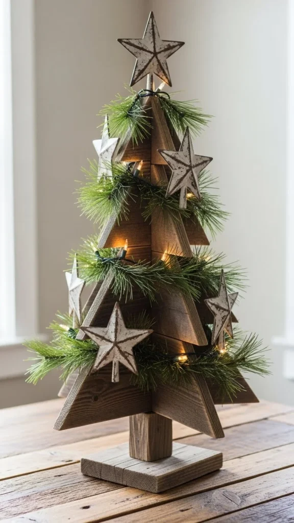 Wooden Christmas Tree Accents