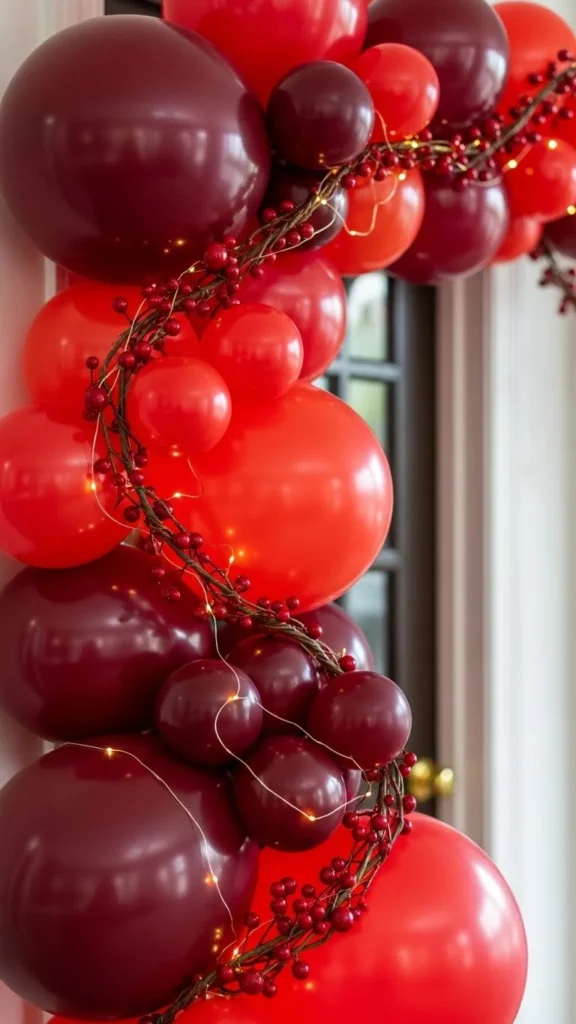 Berry-Red Garland Cluster