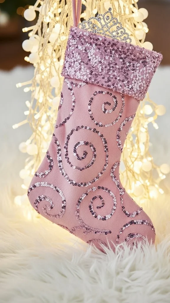 Glittery Princess Stocking