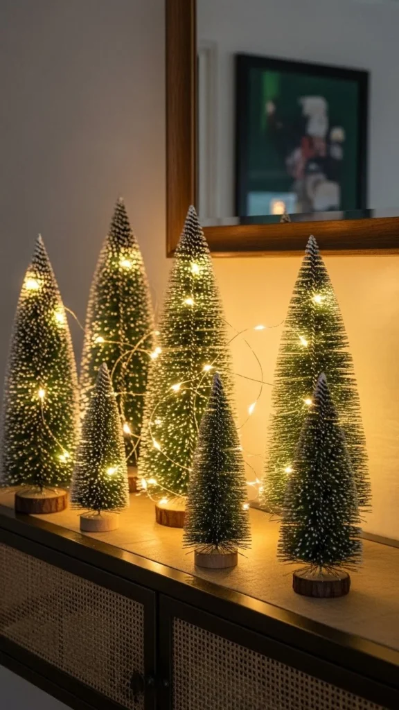 Mini Christmas Trees Display
