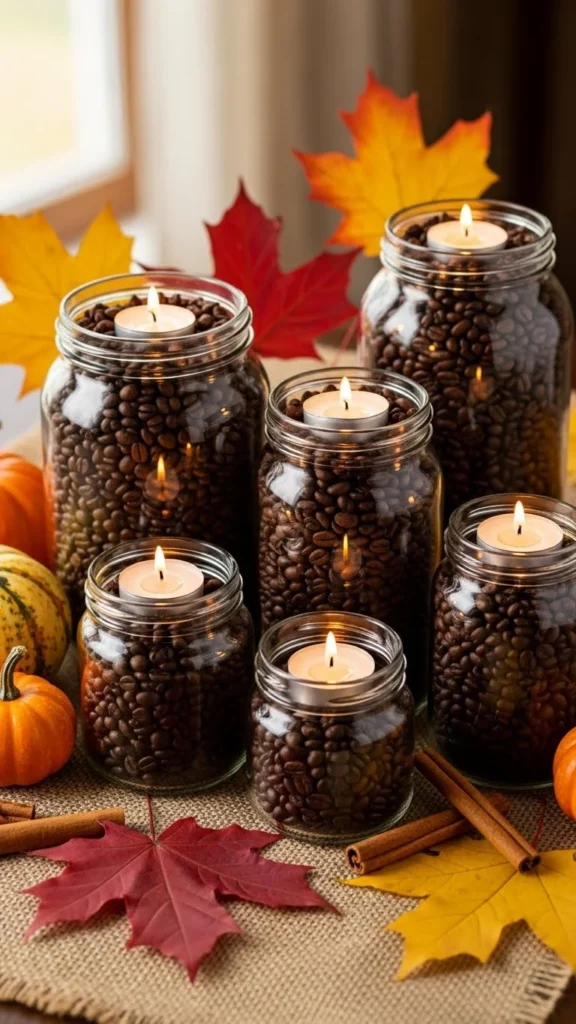 Coffee Bean Candle Jars